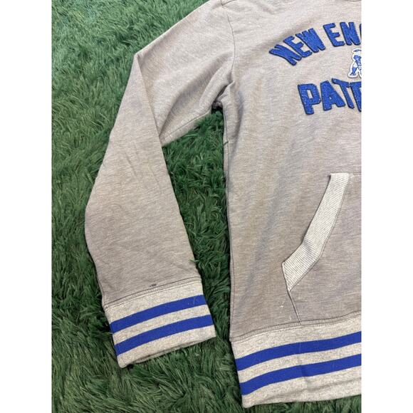 New England Patriots Hoodie Sweatshirt Gray NFL Fanatics Size Medium Unisex - Picture 6 of 6